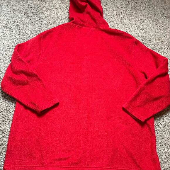 DISNEY MICKEY MOUSE FULL ZIP UP HOODIE SIZE 3X (22-24W) SOLID RED GREY LETTERS - Picture 9 of 11